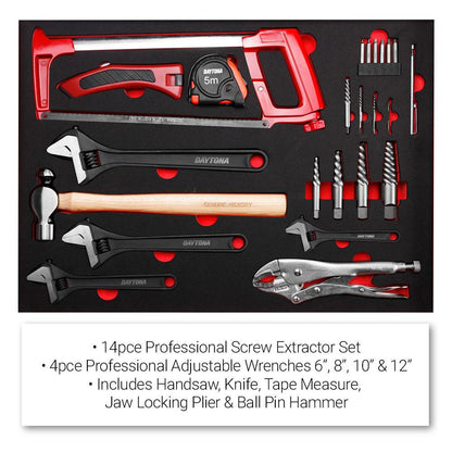 InfinityTool 990 – 20-Drawer Tool Cart with Top Cabinet & 990 Tools Included