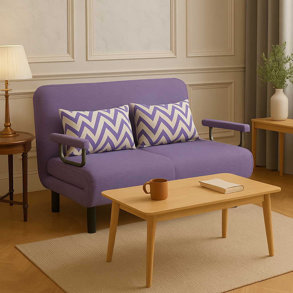 PRACTICAL FOLDING SOFA BED LEISURE LOUNGER