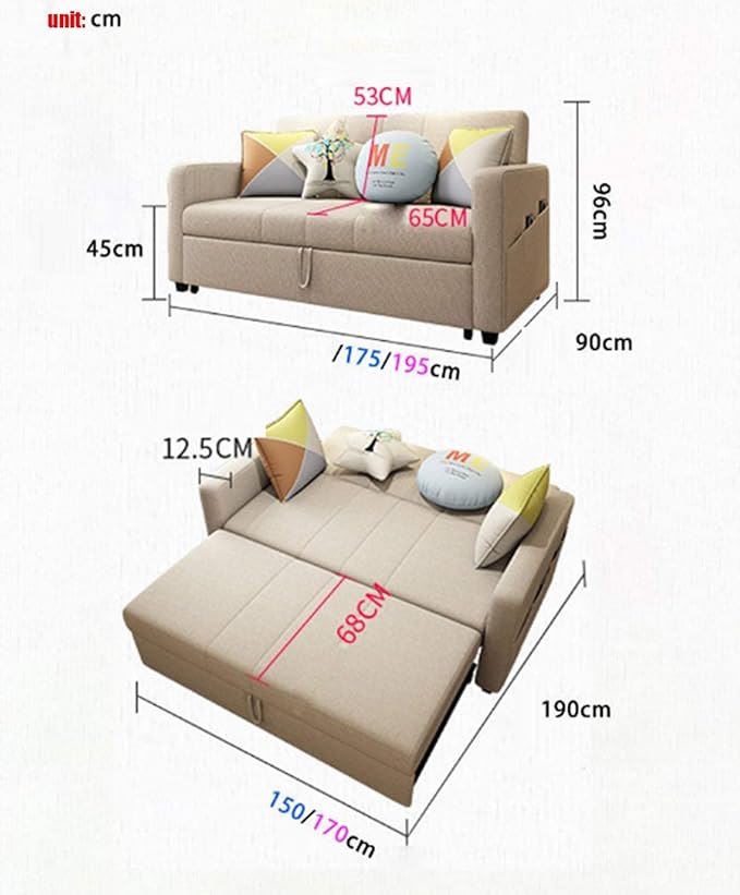 ALL-IN-ONE FOLDABLE SOFA BED