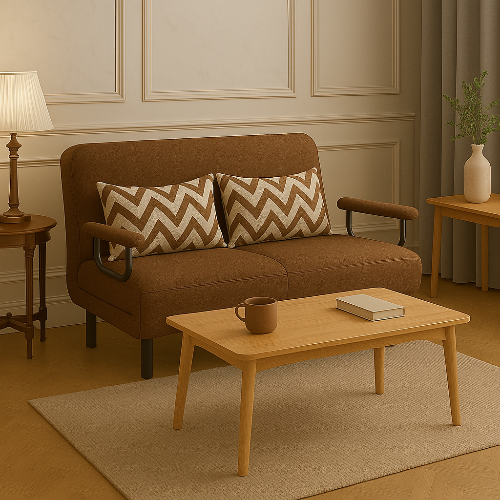 PRACTICAL FOLDING SOFA BED LEISURE LOUNGER