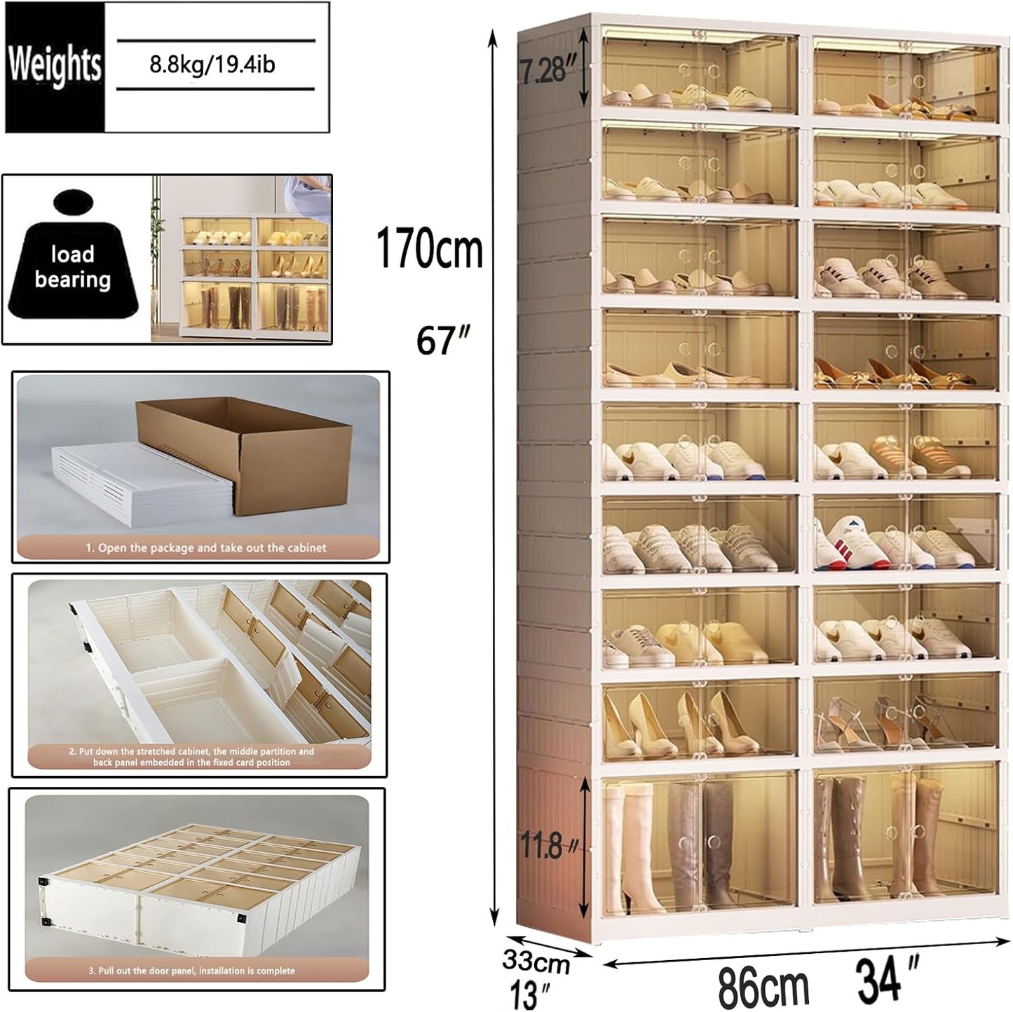 Portable Shoe Rack Organizer