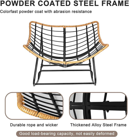Oversized Egg-Shaped Rocking Recliner Chair