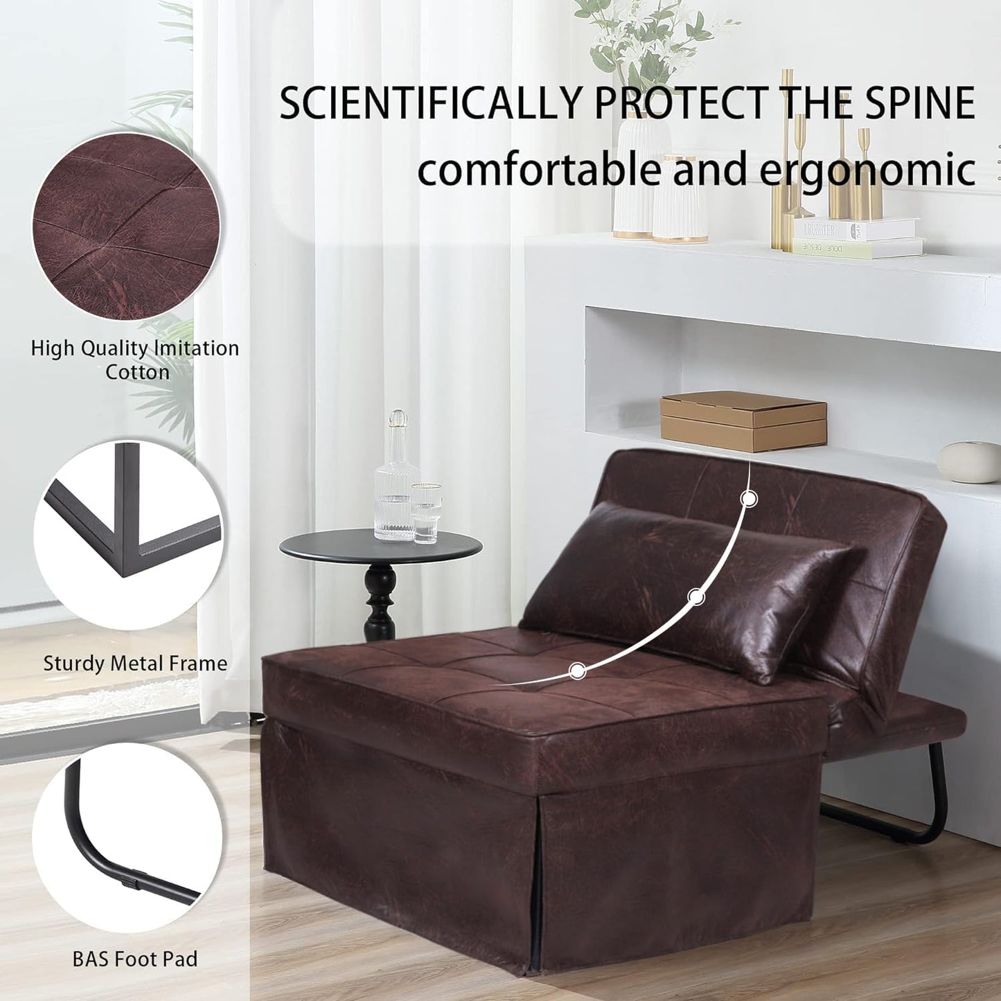 4 in 1 Multi-Function Folding Ottoman