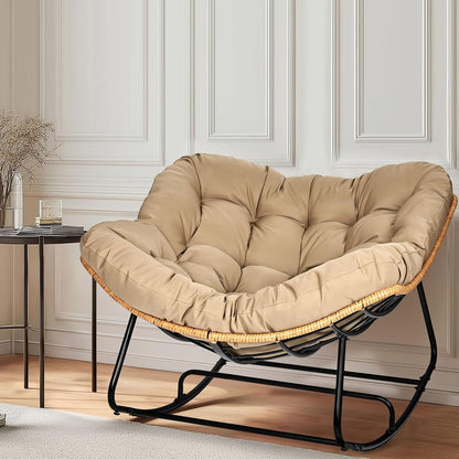 Oversized Egg-Shaped Rocking Recliner Chair