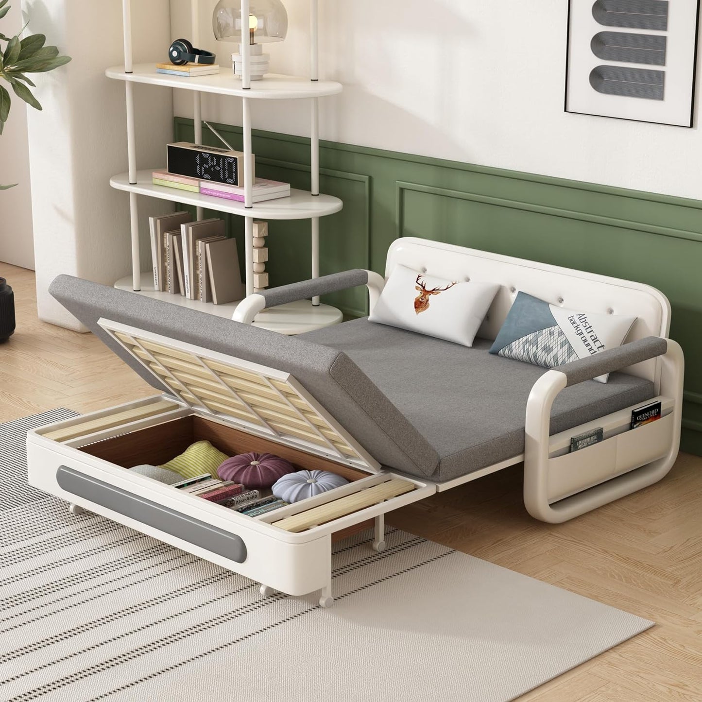 FlexiComfort Foldable Sofa Bed with Hidden Storage