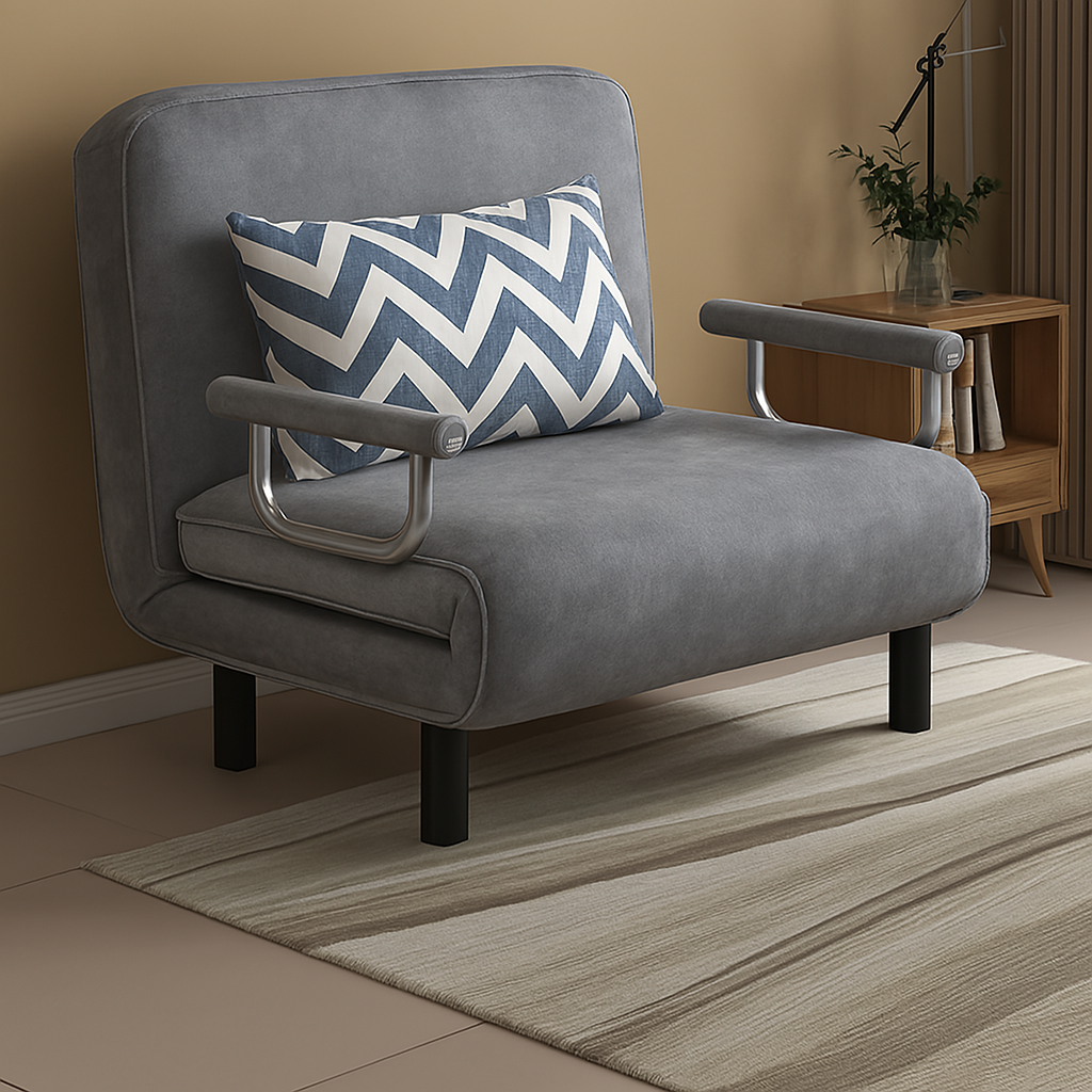 PRACTICAL FOLDING SOFA BED LEISURE LOUNGER