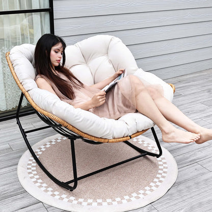 Oversized Egg-Shaped Rocking Recliner Chair