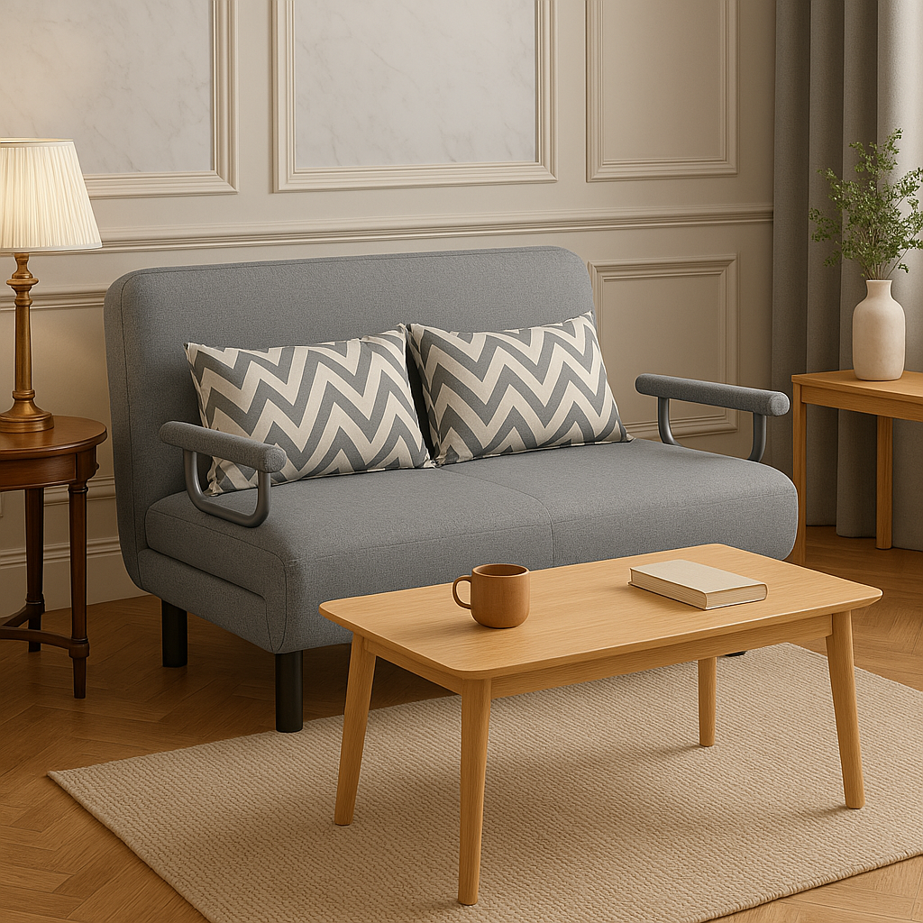 PRACTICAL FOLDING SOFA BED LEISURE LOUNGER