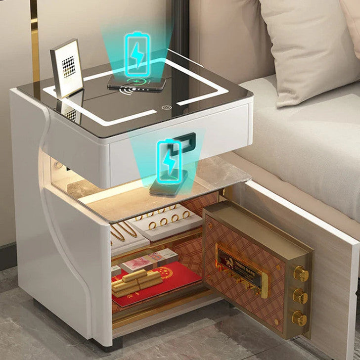 Smart NightStand with Built-in Safe Box