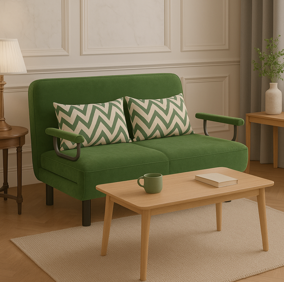 PRACTICAL FOLDING SOFA BED LEISURE LOUNGER