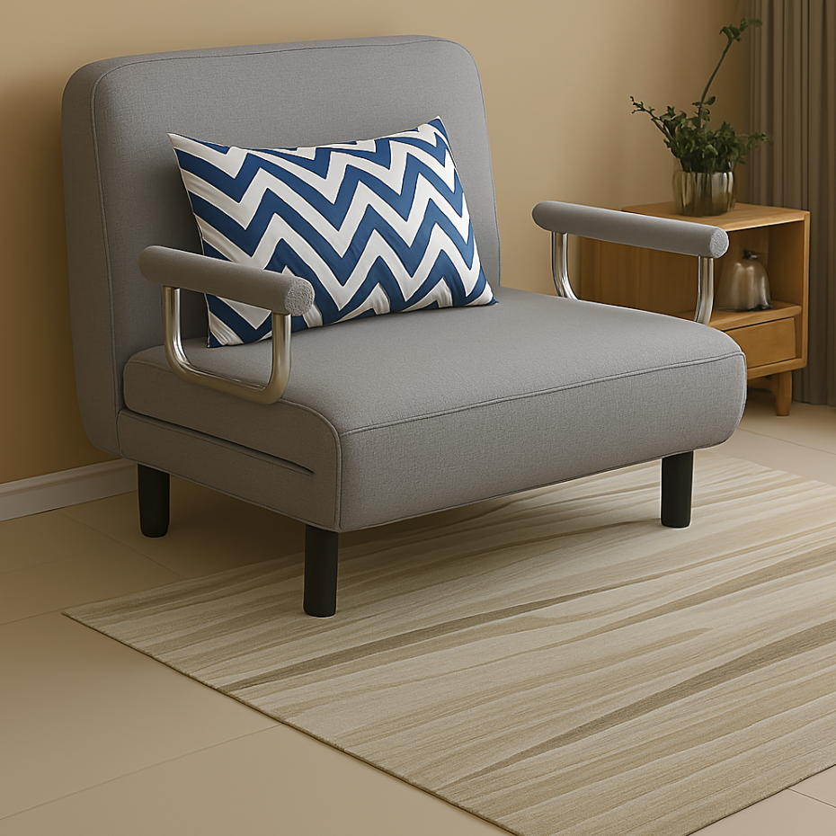 PRACTICAL FOLDING SOFA BED LEISURE LOUNGER