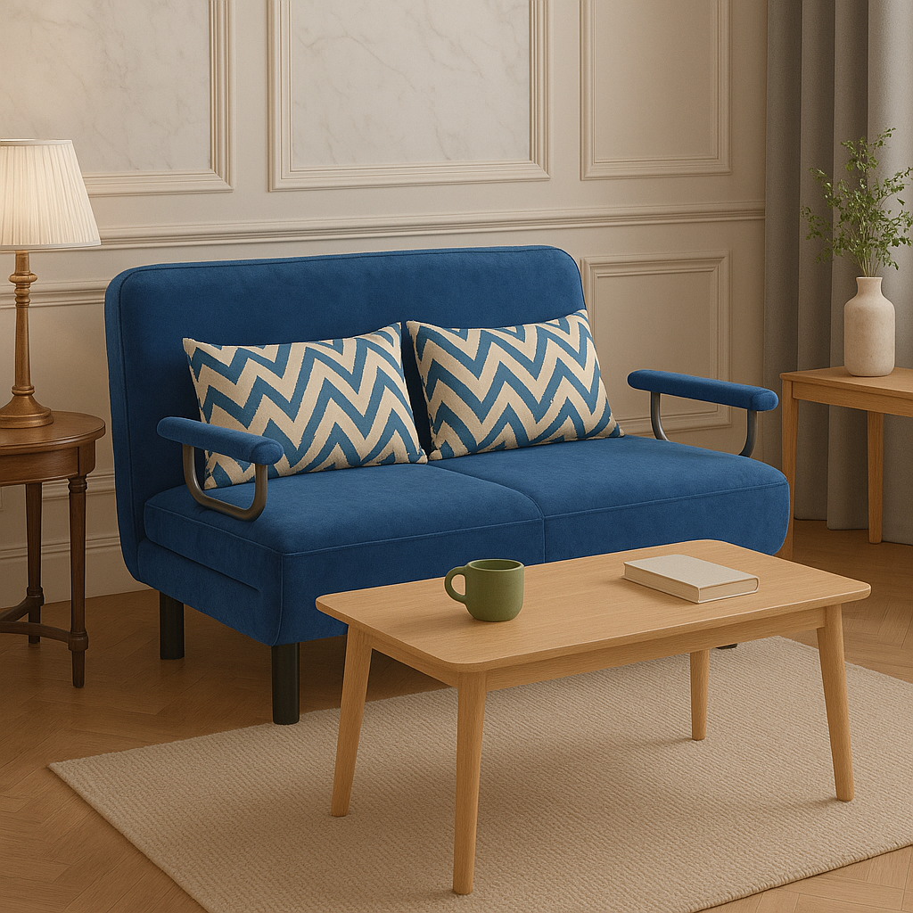 PRACTICAL FOLDING SOFA BED LEISURE LOUNGER